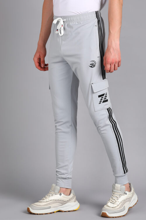 Stretchable 3 Stripes Cargo Joggers For Men’s